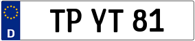 Trailer License Plate